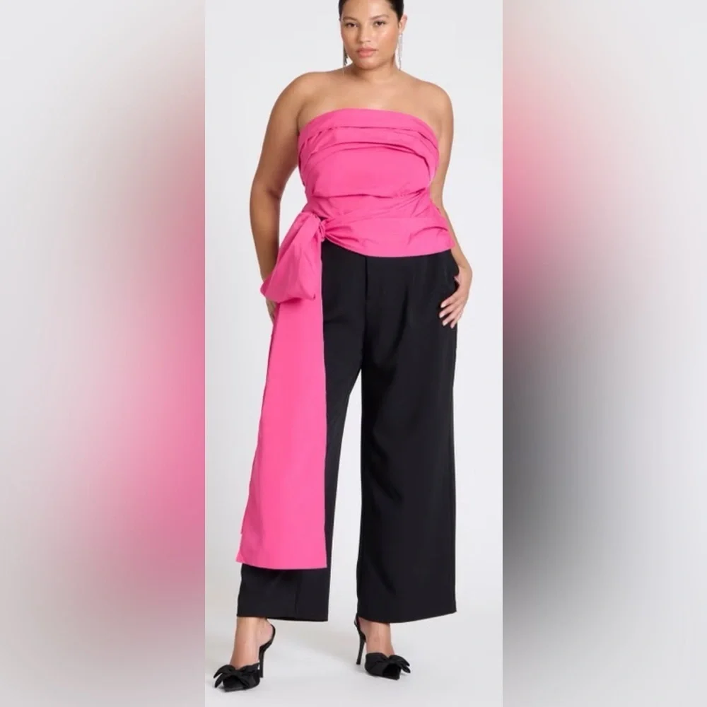 Eloquii x Kate Spade Pink Strapless Top size 24- NWOT
